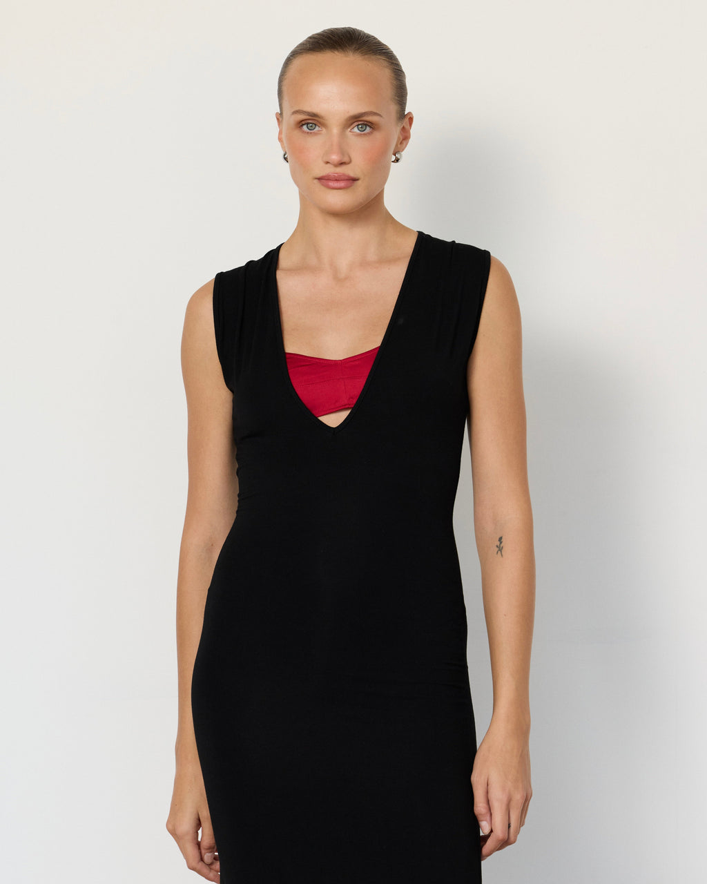 Tate Plunge Midi Dress